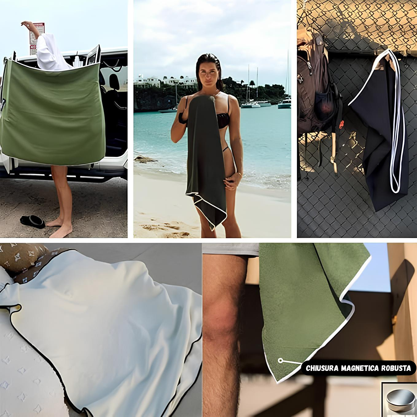 GlobalTowel™ Asciugamano Magnetico da Mare